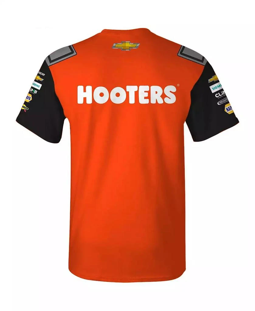 Hendrick Motorsports Team Collection Men's Orange/Black Chase Elliott Hooters Uniform T-Shirt 2