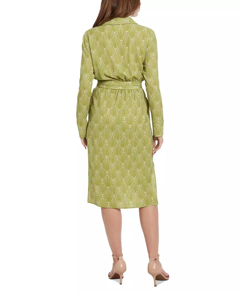 Maggy London Petite Printed Faux-Wrap Dress 4