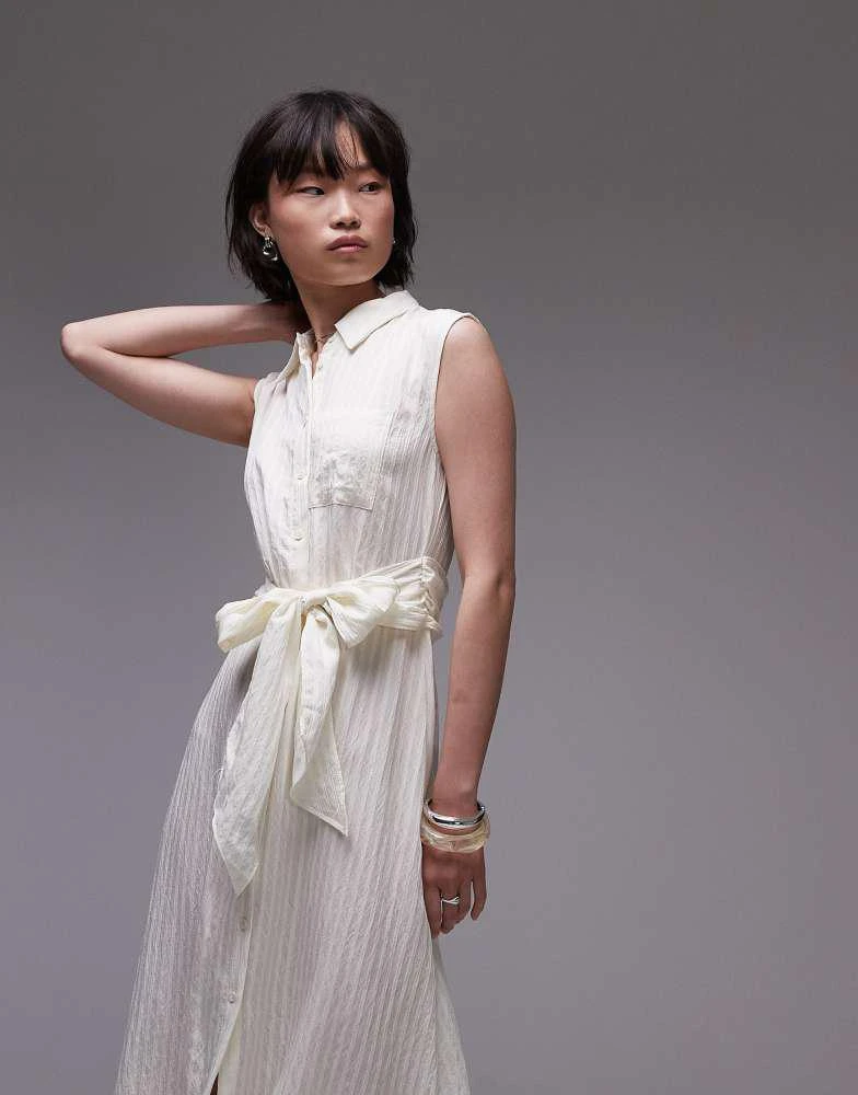 knee length dresses for ladies Helia Bow Front Midi Dress main image 0