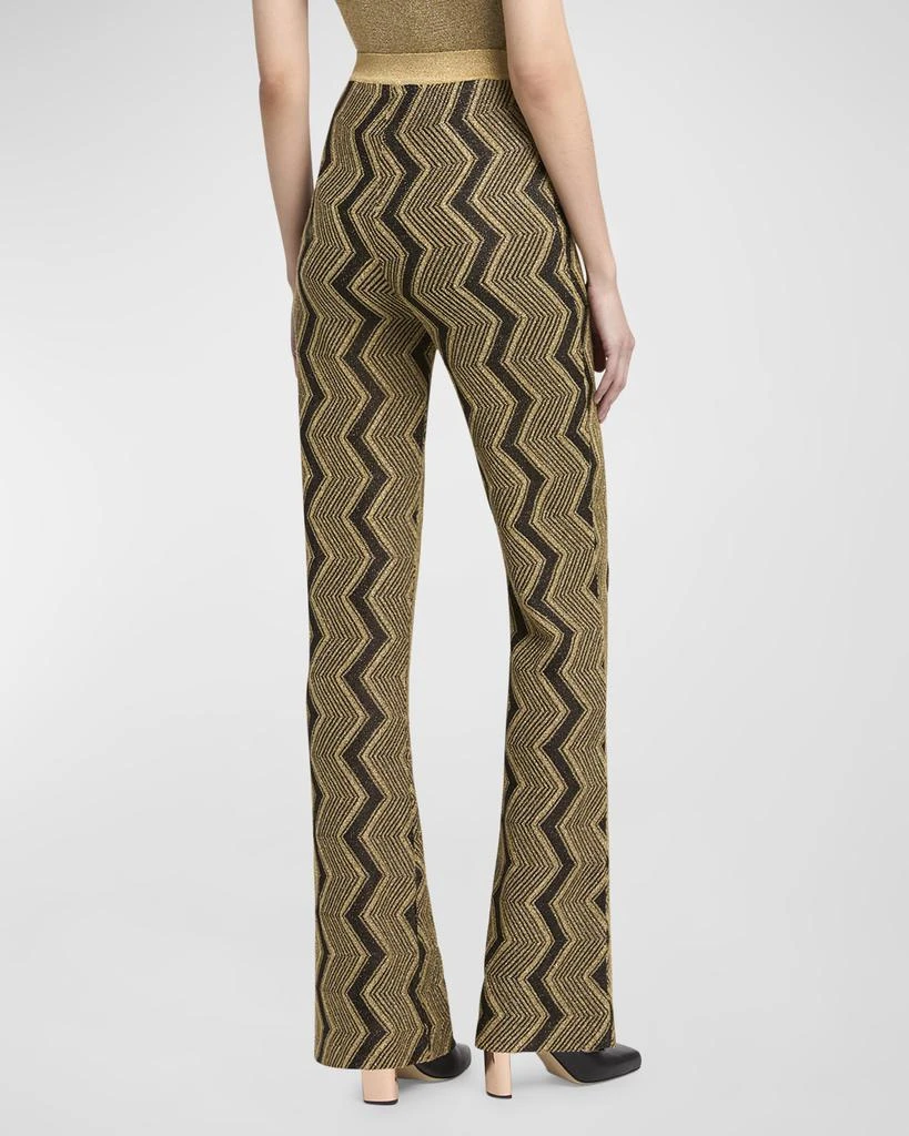 Missoni Metallic Chevron Flared Trousers 6