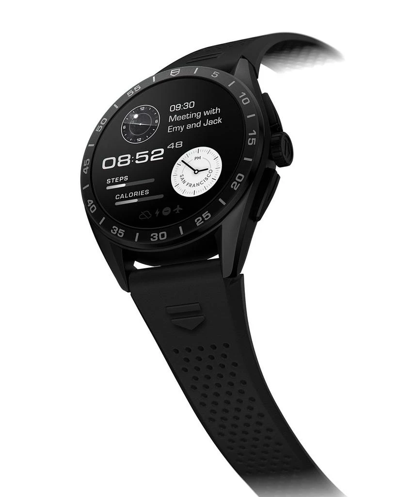 TAG Heuer Connected Calibre E4 Rubber Strap Smartwatch, 45mm 2