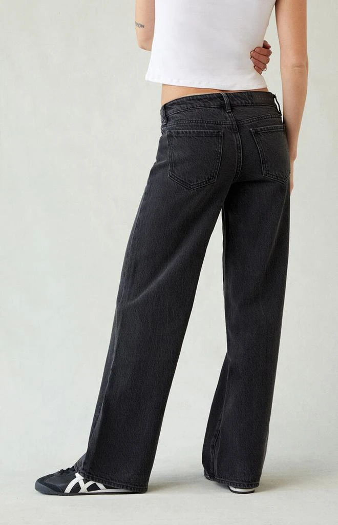 PacSun Zoe Low Rise Girlfriend Jeans Black 4