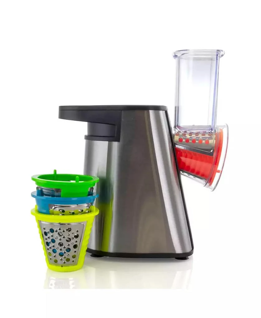 MegaChef 4 in 1 Stainless Steel Electric Salad Maker, Salad Shooter, Shredder, Slicer, Chopper and Shooter 2