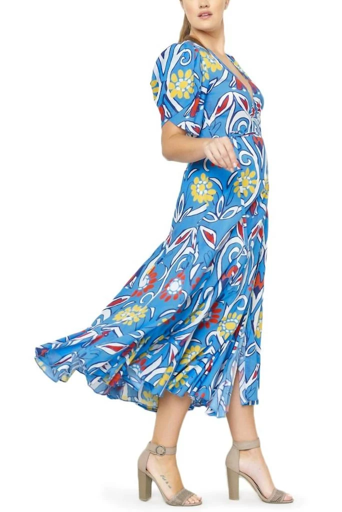 De Loreta De Loreta - Izula Izula Wrap Dress Jaleo Celeste 4