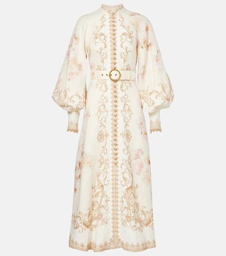 Zimmermann Hypnotic printed linen shirt dress 1