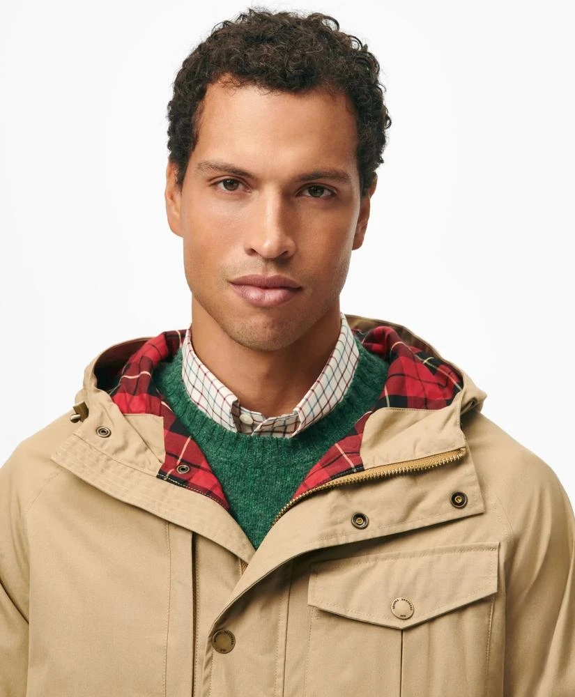 Brooks Brothers Dry Waxed Cotton Field Jacket with Hood 3