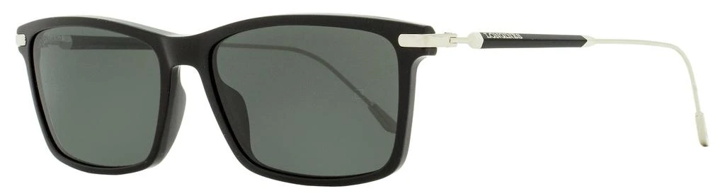 Longines Men's Rectangular Sunglasses LG0023 01A Black/Palladium 58mm 1