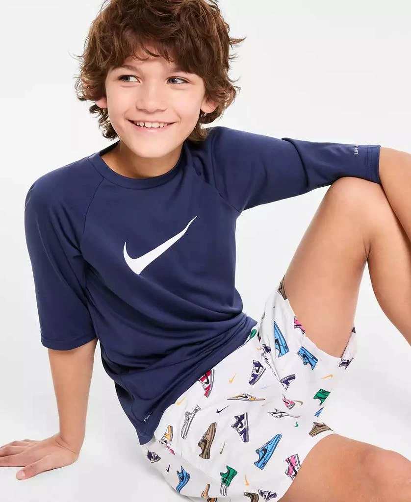 NIKE Big Boys 7" Multi Sneaker Volley Swim Shorts 9