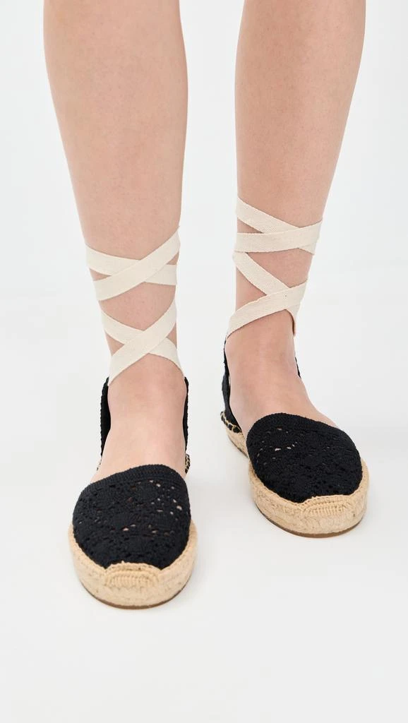 Soludos The Lauren Lace Up Crochet Espadrilles 2