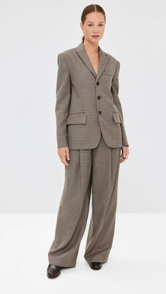 Tibi Thomas Menswear Check Dennis Cutout Blazer 4