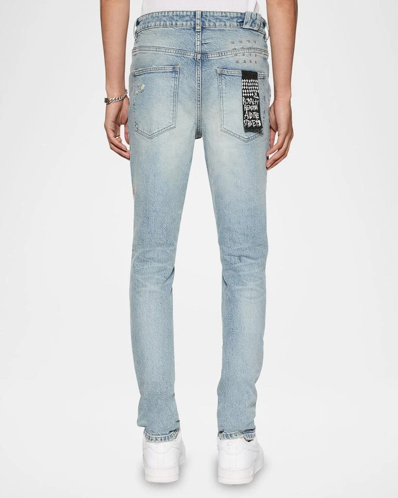 Ksubi Men's Chitch Champagne Destroy Sketch Jeans 3