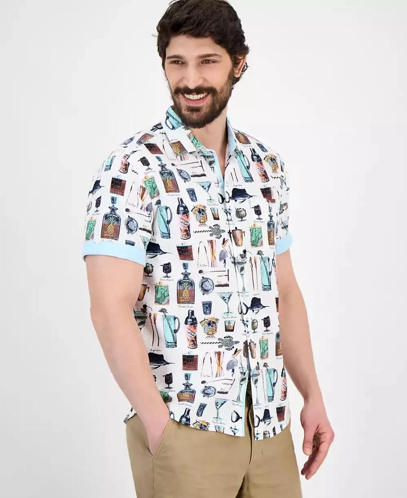 Tommy Bahama Men's Nova Wave Well Stocked Classic-Fit Printed Button-Down Seersucker Shirt 1