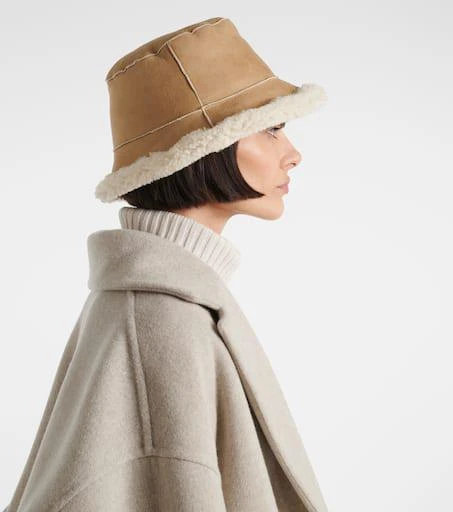 Brunello Cucinelli Reversible shearling bucket hat 2