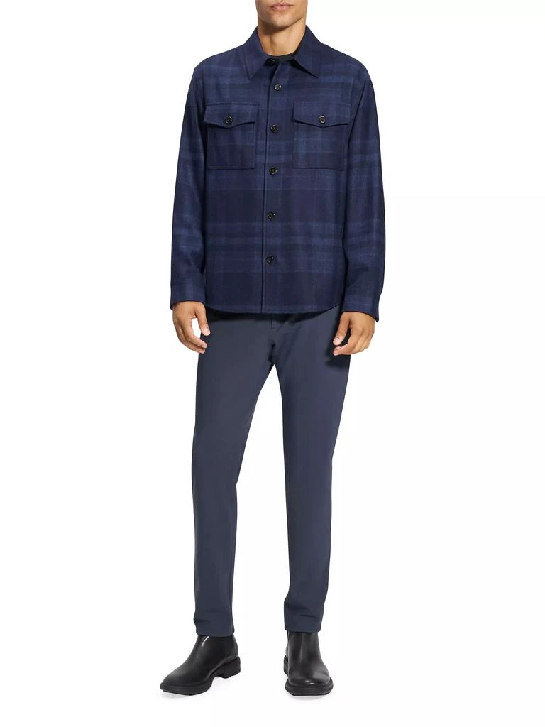 Theory Shaded Plaid Pocket Overshirt 2