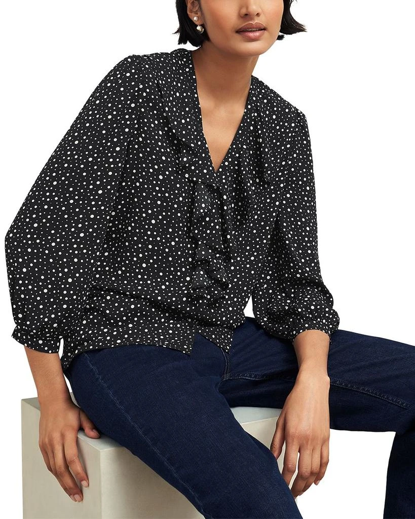 HOBBS LONDON May Ruffle Front Blouse 4