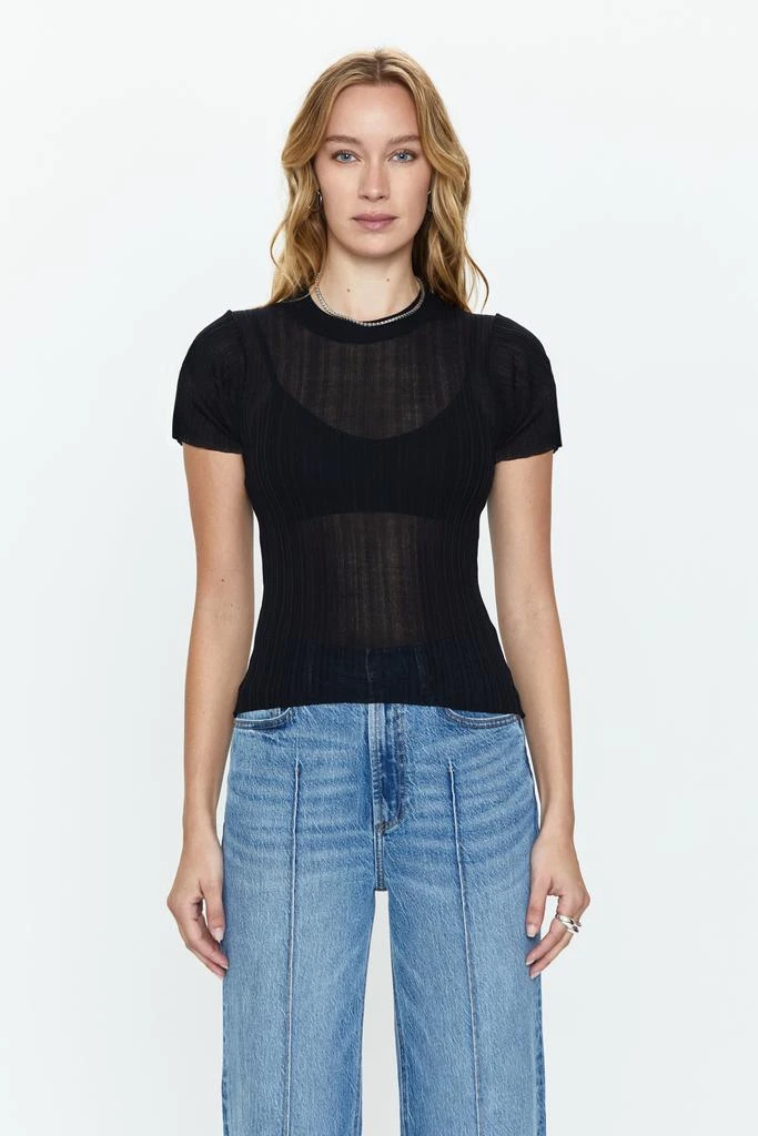 Pistola Denim Romy Short Sleeve Crew Neck Tee - Noir 2