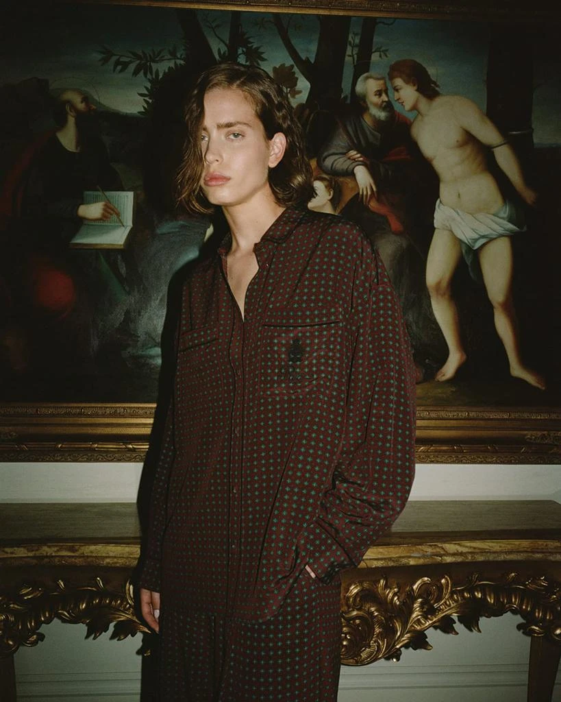 FRAME FRAME x Ritz Paris Printed Silk Button-Front Shirt 2