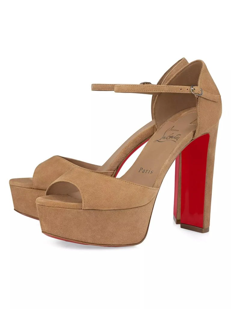 Christian Louboutin Sandaloo 130MM Veau Velours Platform Sandals 2