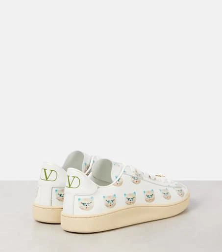 Valentino Royco VLogo printed leather sneakers 2