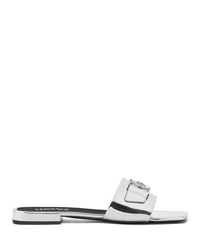 Versace Women's Medusa Medallion Flat Slide Sandals