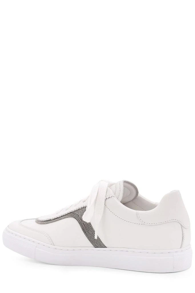 Brunello Cucinelli Brunello Cucinelli Precious Detailed Lace-Up Sneakers 3