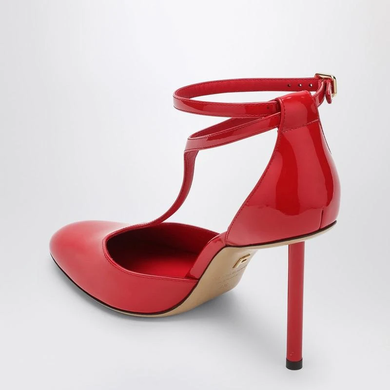 Salvatore Ferragamo Red Pump T-strap in patent leather 4