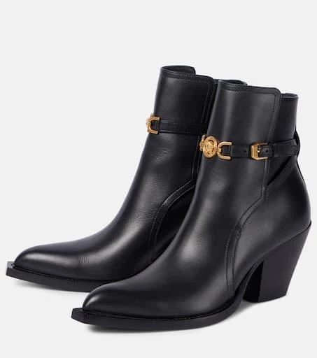 Versace Medusa 
95 leather ankle boots 5