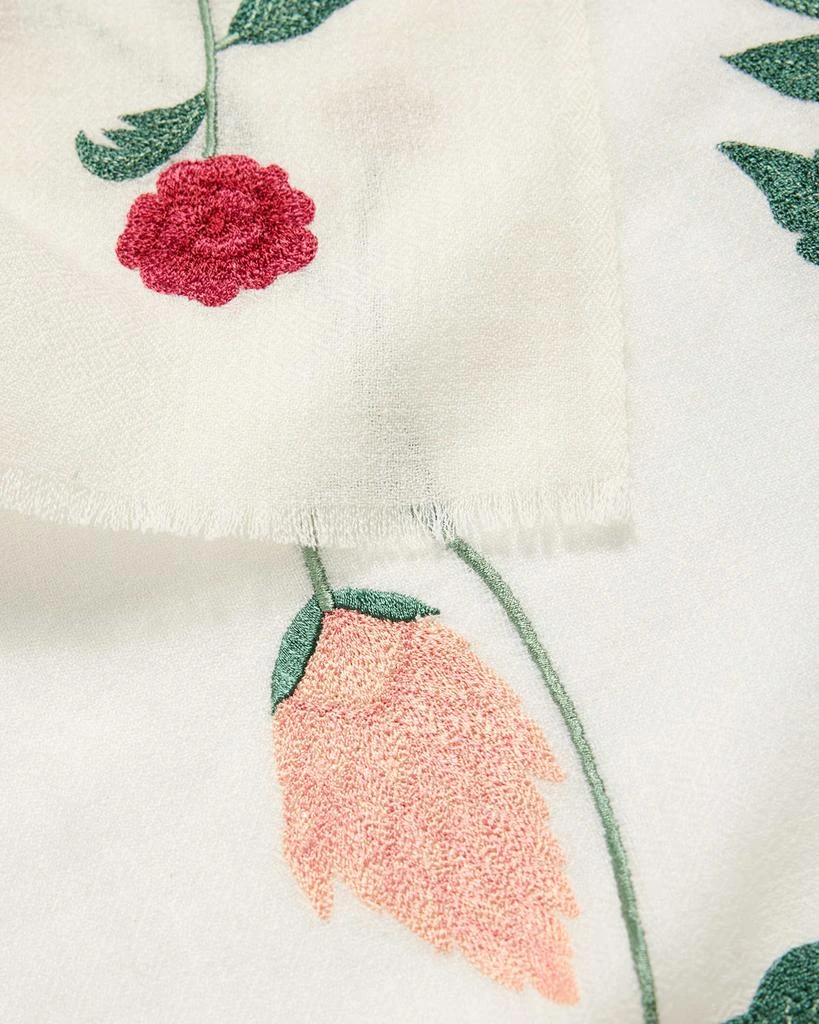 Janavi Blossom Bliss Merino Wool Scarf 4