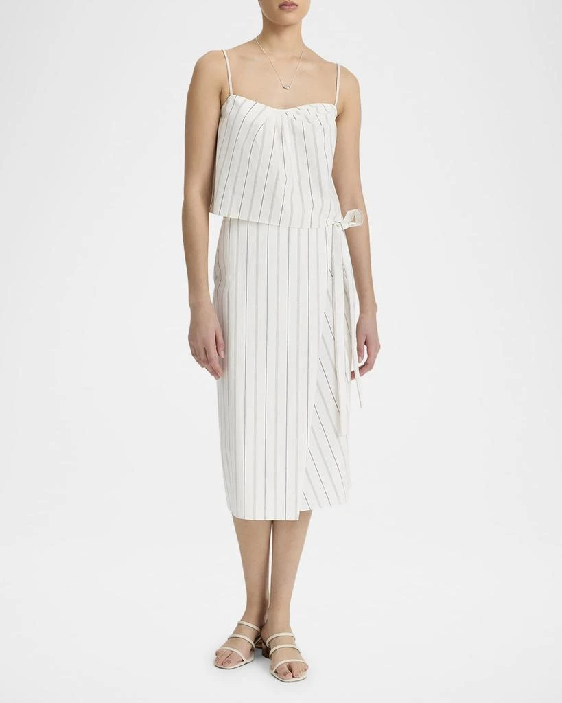 Vince Stripe Draped Tank Top 2