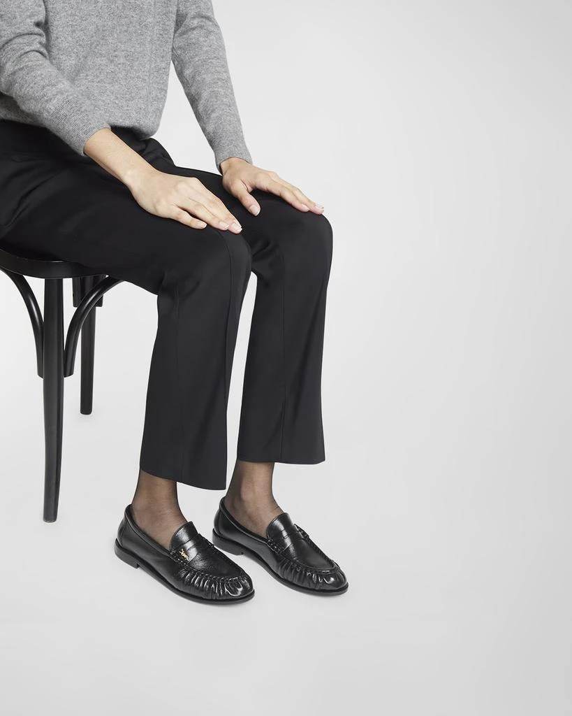Yves Saint Laurent Le Leather YSL Penny Loafers 2