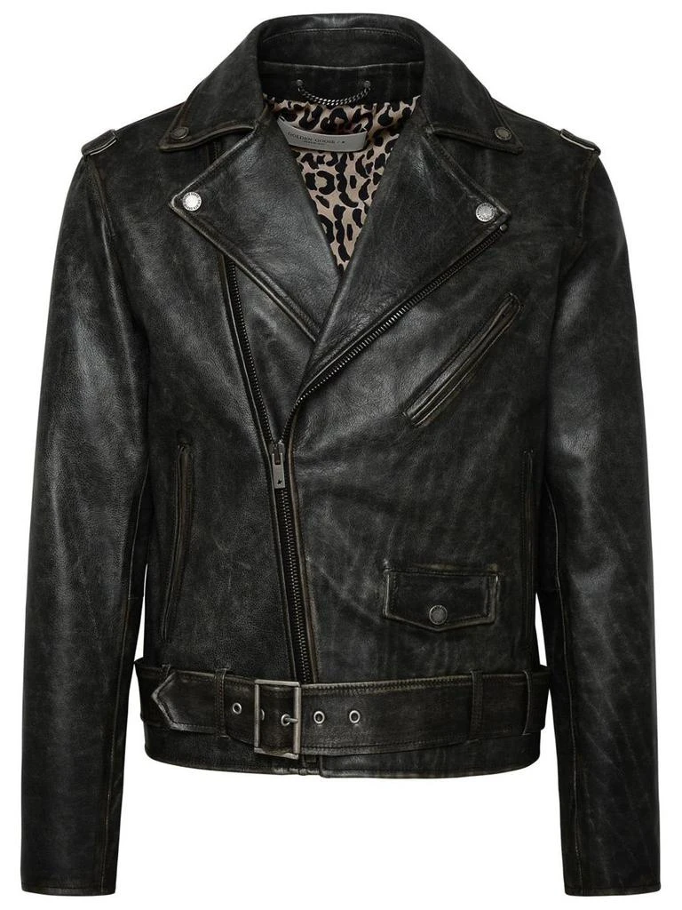 Golden Goose Golden Goose Leather Biker Jacket 1