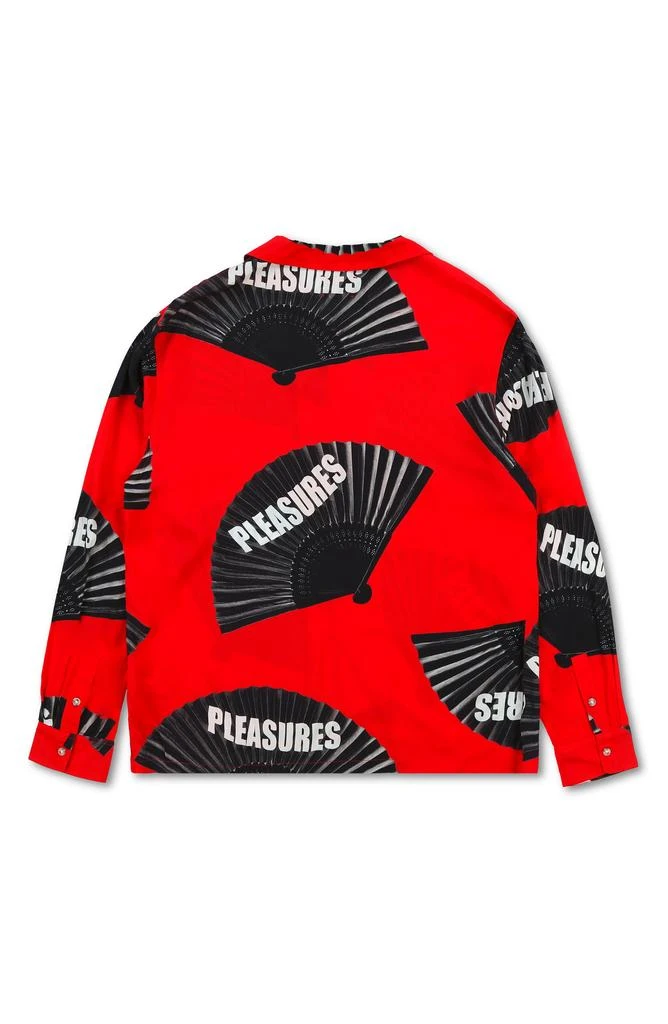 PLEASURES Fans Print Button-Up Shirt 5