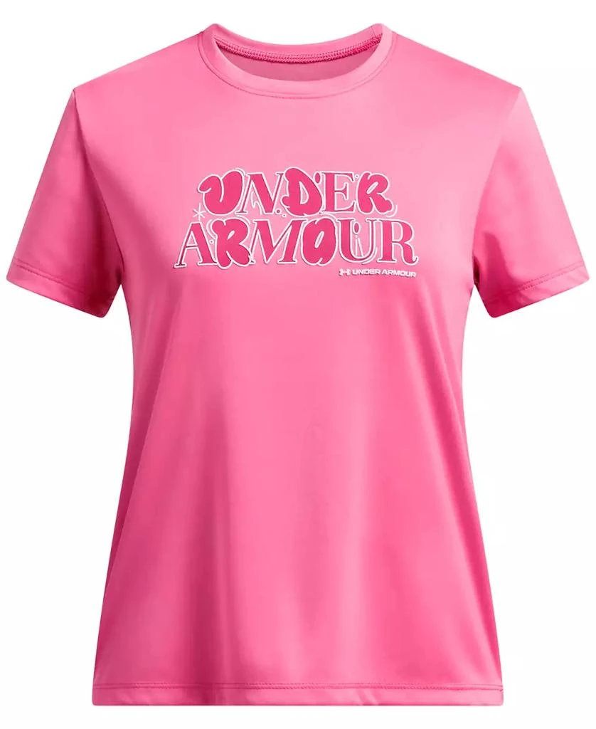 Under Armour Big Girls Tech Wordmark Graphic Short-Sleeve T-Shirt 1