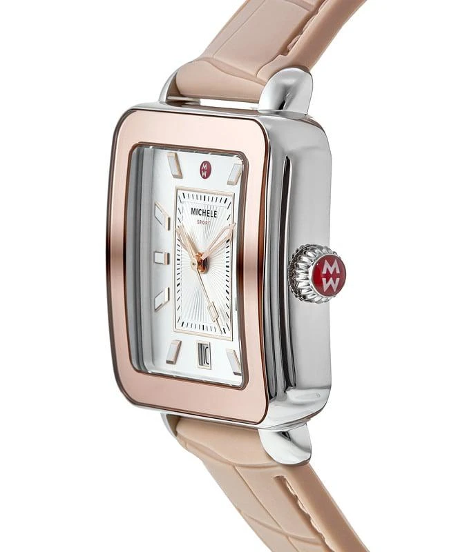 Michele Michele Deco Sport White Dial Silicone Strap Women's Watch MWW06K000015 3