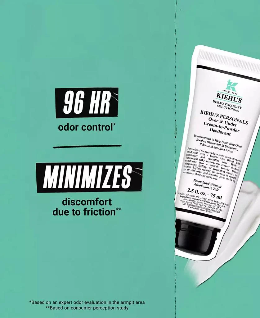 Kiehl's Over & Under Cream-To-Powder Deodorant, 2.5 oz. 2
