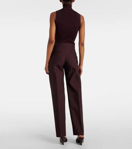 Khaite Callen wool and silk straight pants 3