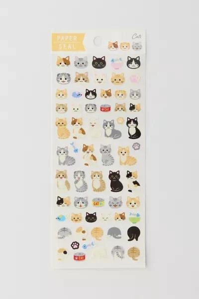Urban Outfitters Cats Sticker Sheet 1