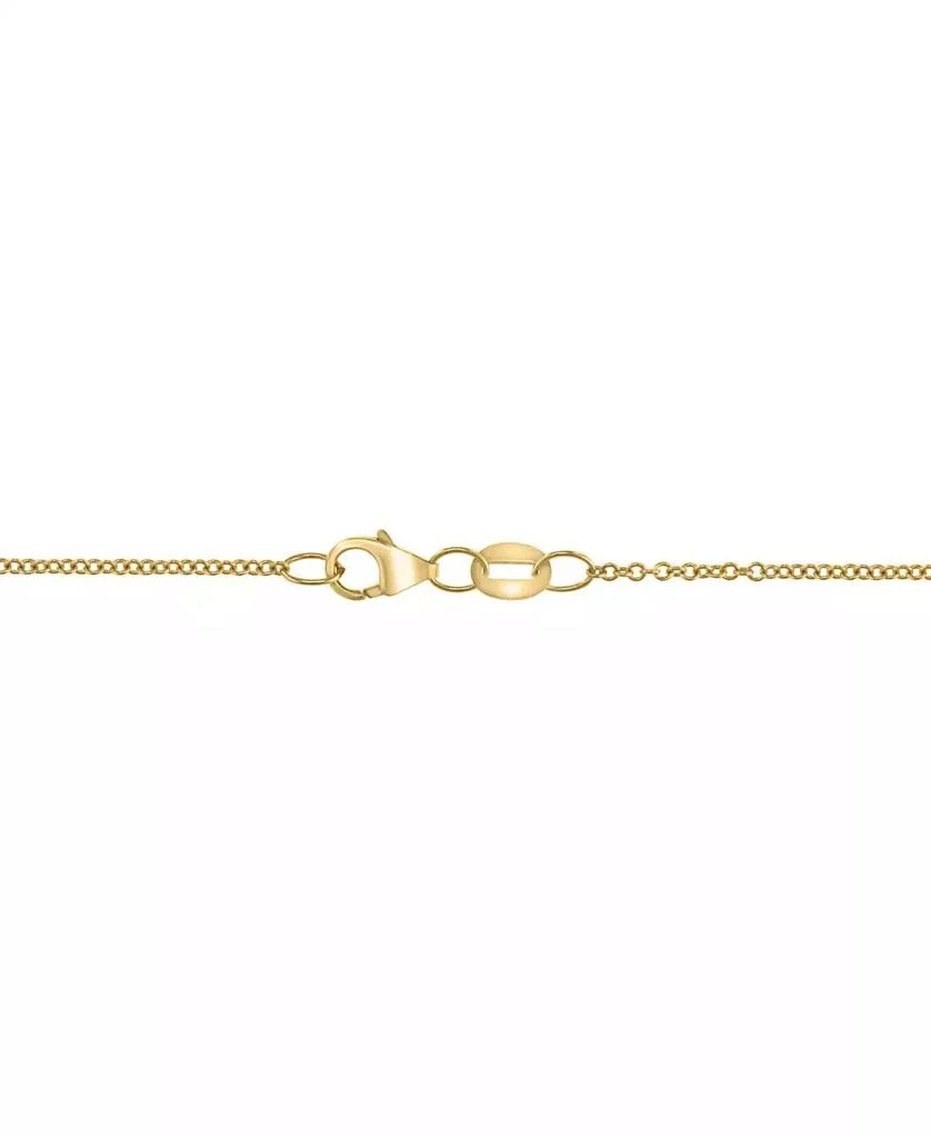 EFFY Collection EFFY® Lab Grown Sapphire (10 ct. t.w.) & Lab Grown Diamond (1/2 ct. t.w.) 18" Pendant Necklace in 14k Gold 4