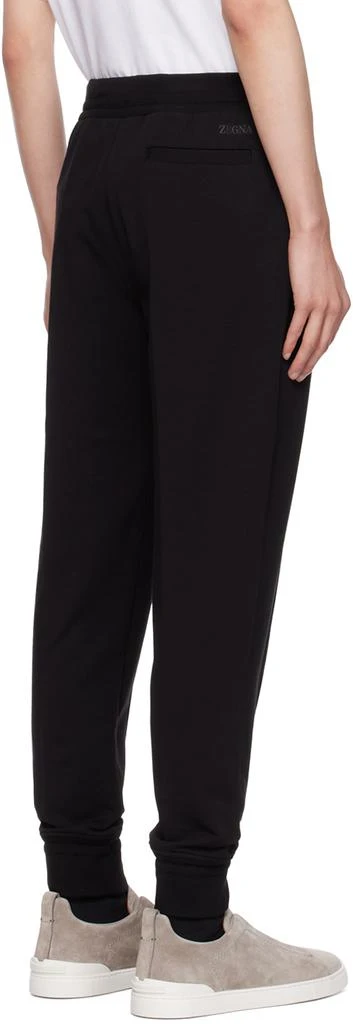 ZEGNA Black Pinched Seams Sweatpants 3