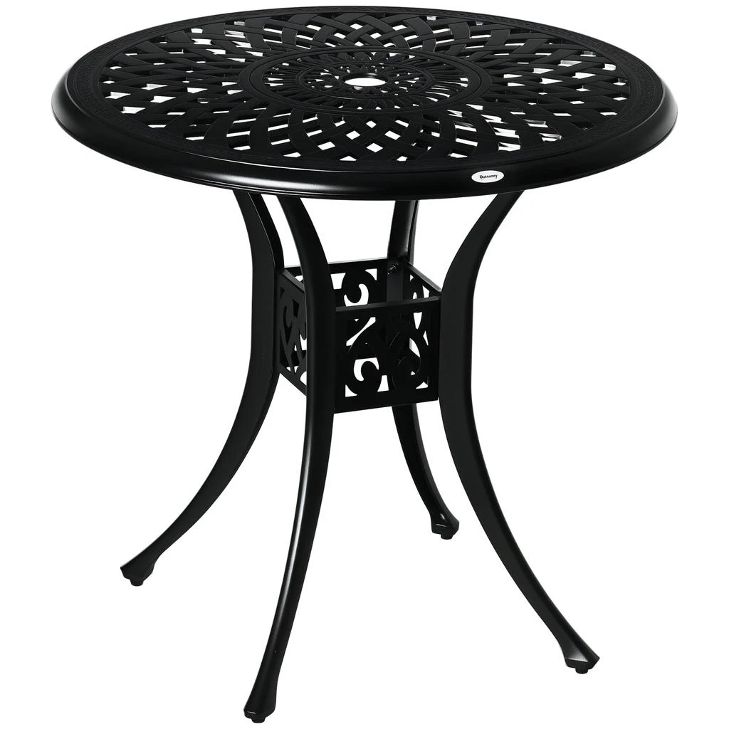 Hivvago 30 Inch Outdoor Bistro Table Round Patio Dining Table