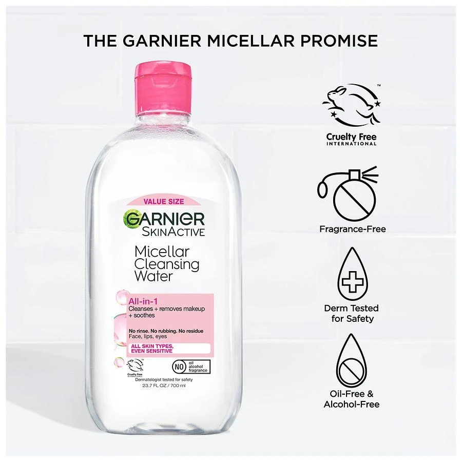 SkinActive Micellar Cleansing Water Cleanser & Makeup Remover, For All Skin Types 6