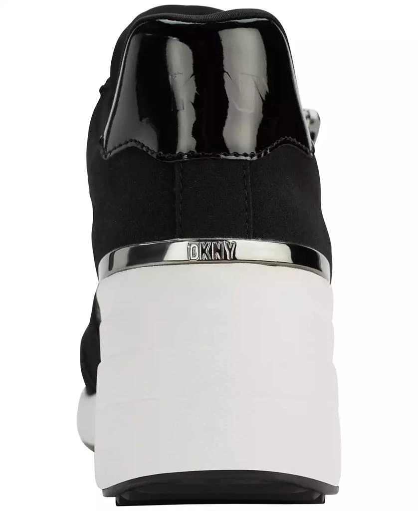 DKNY Women's Kalina Lace-Up Wedge Sneakers 3