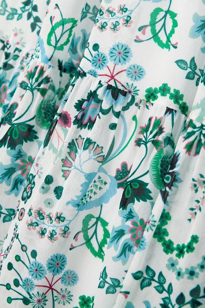 CEFINN Lorni tiered floral-print georgette midi dress 4