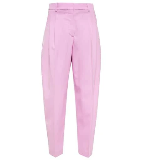 Stella McCartney High-rise tapered wool pants 1