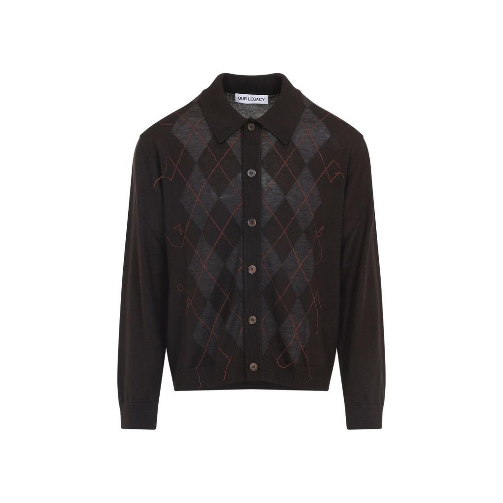 トップス 50 OUR LEGACY EVENING POLO PUB ARGYLE Our Legacy - Our Legacy Evening Polo Pub Argyle Fine Wool