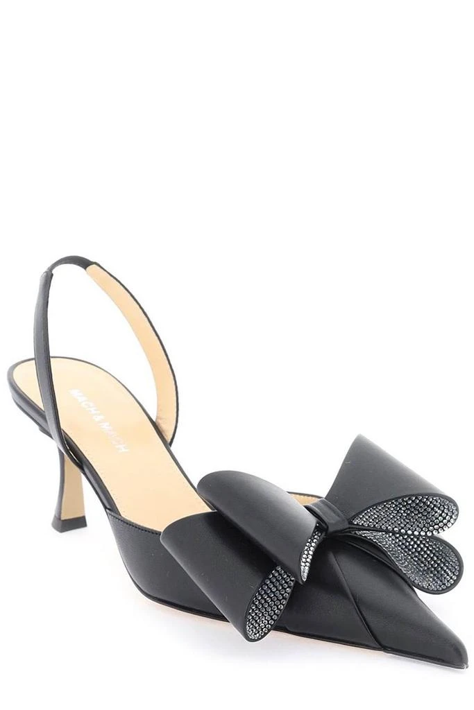 Mach & Mach Mach & Mach Le Cadeau Bow Detailed Slingback Pumps 2