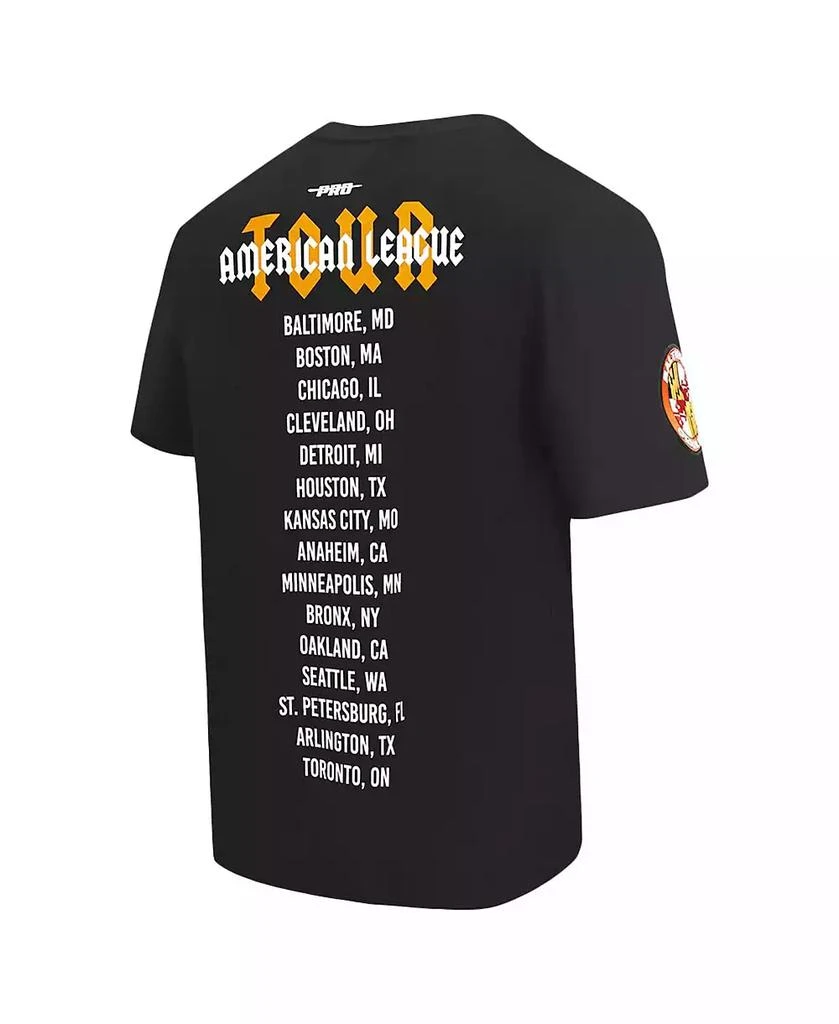 Pro Standard Men's Black Baltimore Orioles Oversized City Tour T-Shirt 4