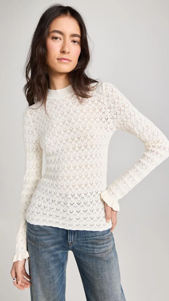 Sea Rue Fine Knit Gauge Knit High Neck Sweater 6