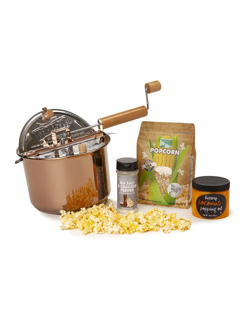 Wabash Valley Farms Copper-Plated Whirley-Pop & Hull-Less Butter Popcorn Collection 1
