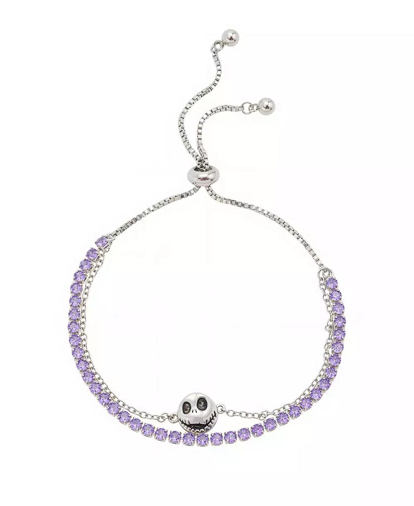 Disney Nightmare Before Christmas Cubic Zirconia Layered Adjustable Bolo Bracelet
